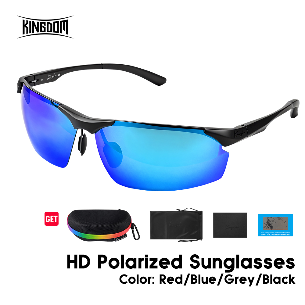 Fishing Sunglasses Polarized - Kingdom gepolariseerde kleurrijke zonnebril, zoutwaterbestendig, UV