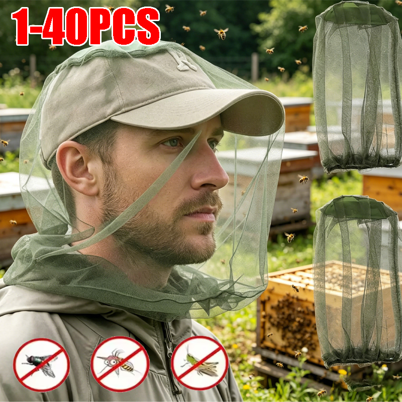 Fishing Hat - Visserijzonnehoed met ademend gaas, gezichtsbescherming, unisex