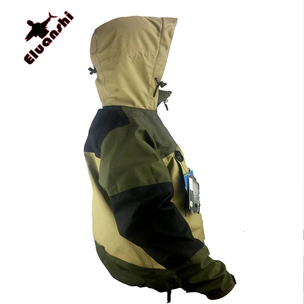 Fishing Hoodie - ELUANSHI Waterdichte Ademend Vliegviskleding Waderjas Wadkleding