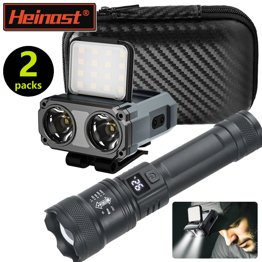 Fishing Hat - Ultraheldere mini-oplaadbare hoofdlamp/draagbare LED-zaklamp Waterdichte sensorhoedlichtkoplamp