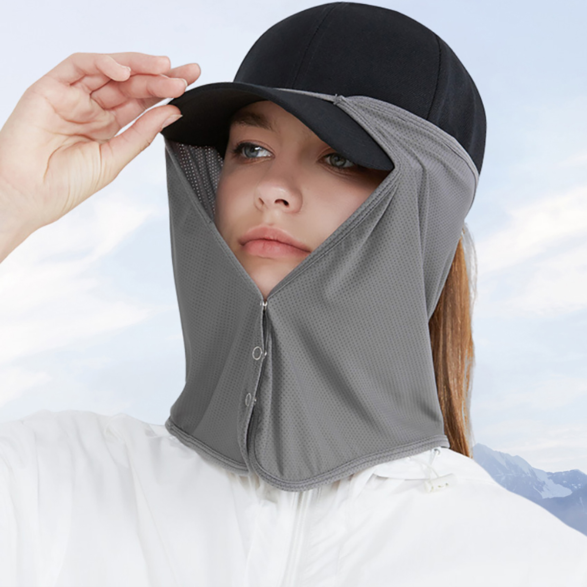 Fishing Mask Sun Protection - Snel drogende vismuts met gezichts- en