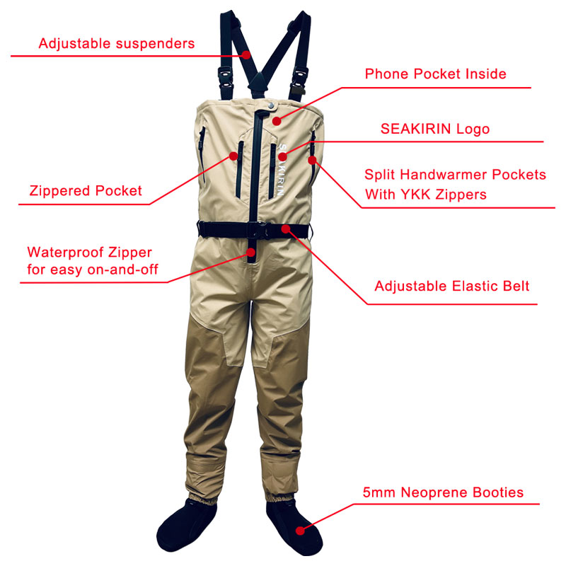 Zip-front Ademende Stout Borst - Fishing Waders recensie en prijs
