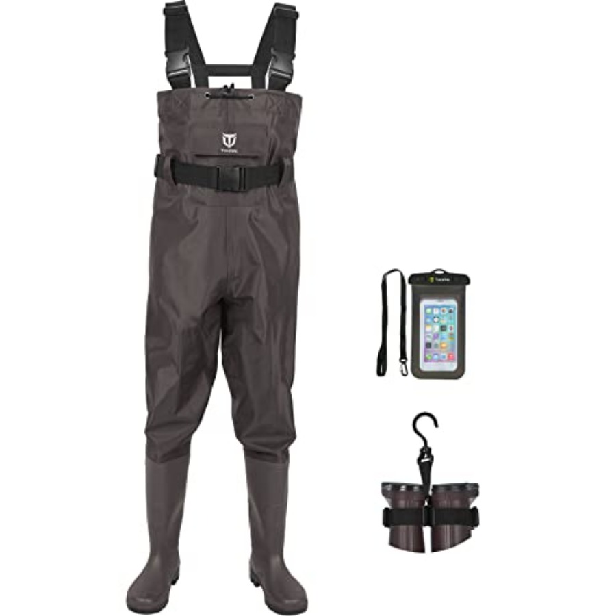 Waders met laarzen, 2-laags ny - Fishing Waders recensie en prijs