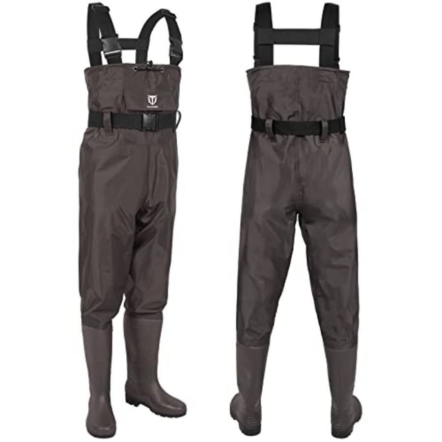 Waders met laarzen, 2-laags ny - Fishing Waders recensie en prijs