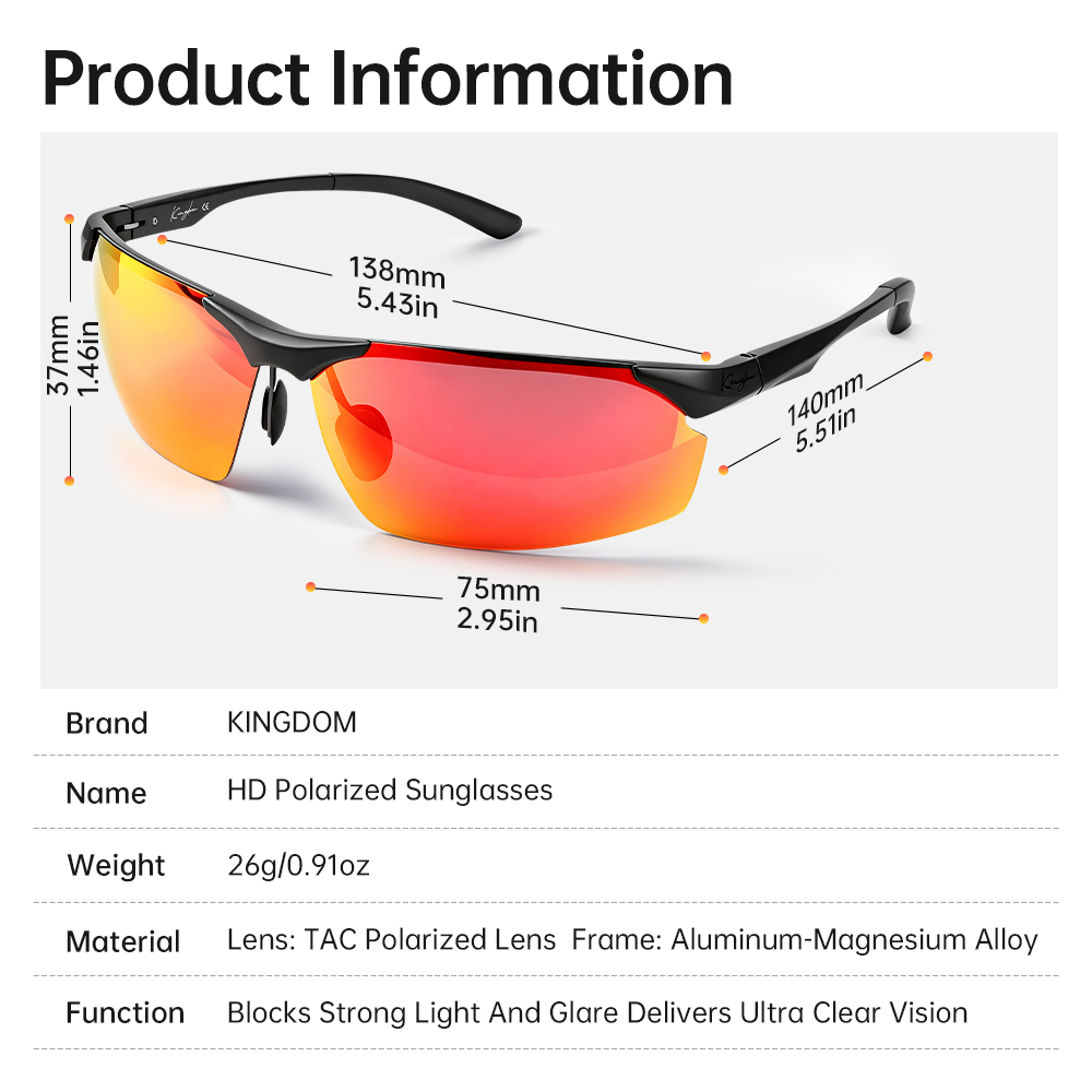 Kingdom gepolariseerde kleurri - Fishing Sunglasses Polarized recensie en prijs