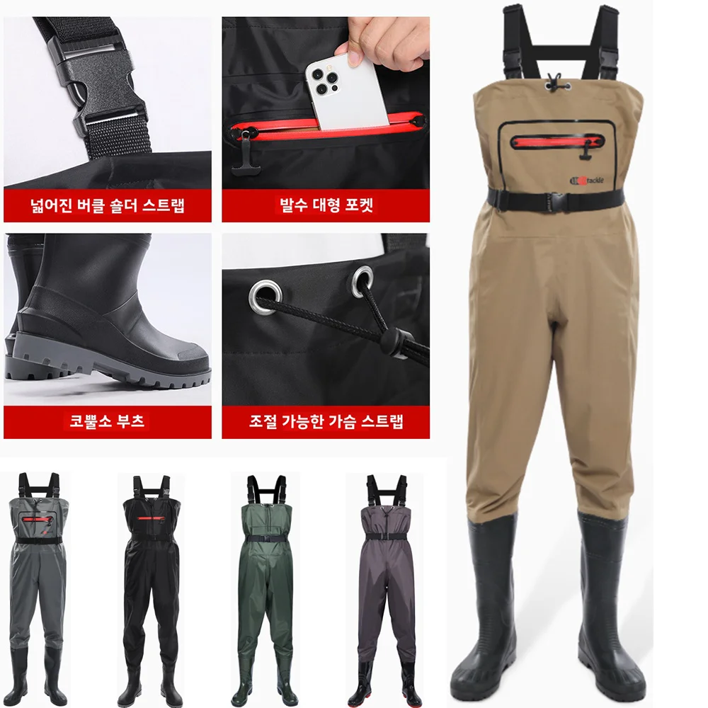 Waterdichte borst steltlopers  - Fishing Waders recensie en prijs
