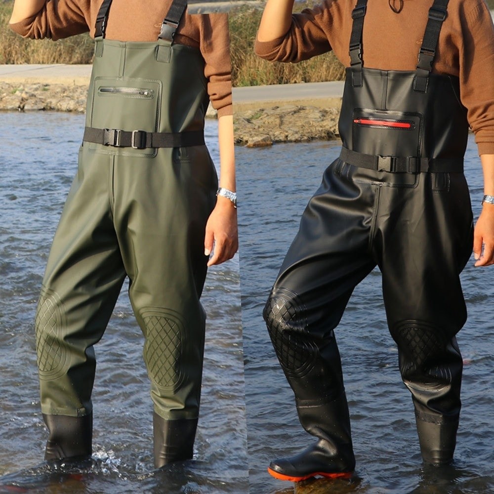 Handige PVC-vispakken met dubb - Fishing Waders recensie en prijs