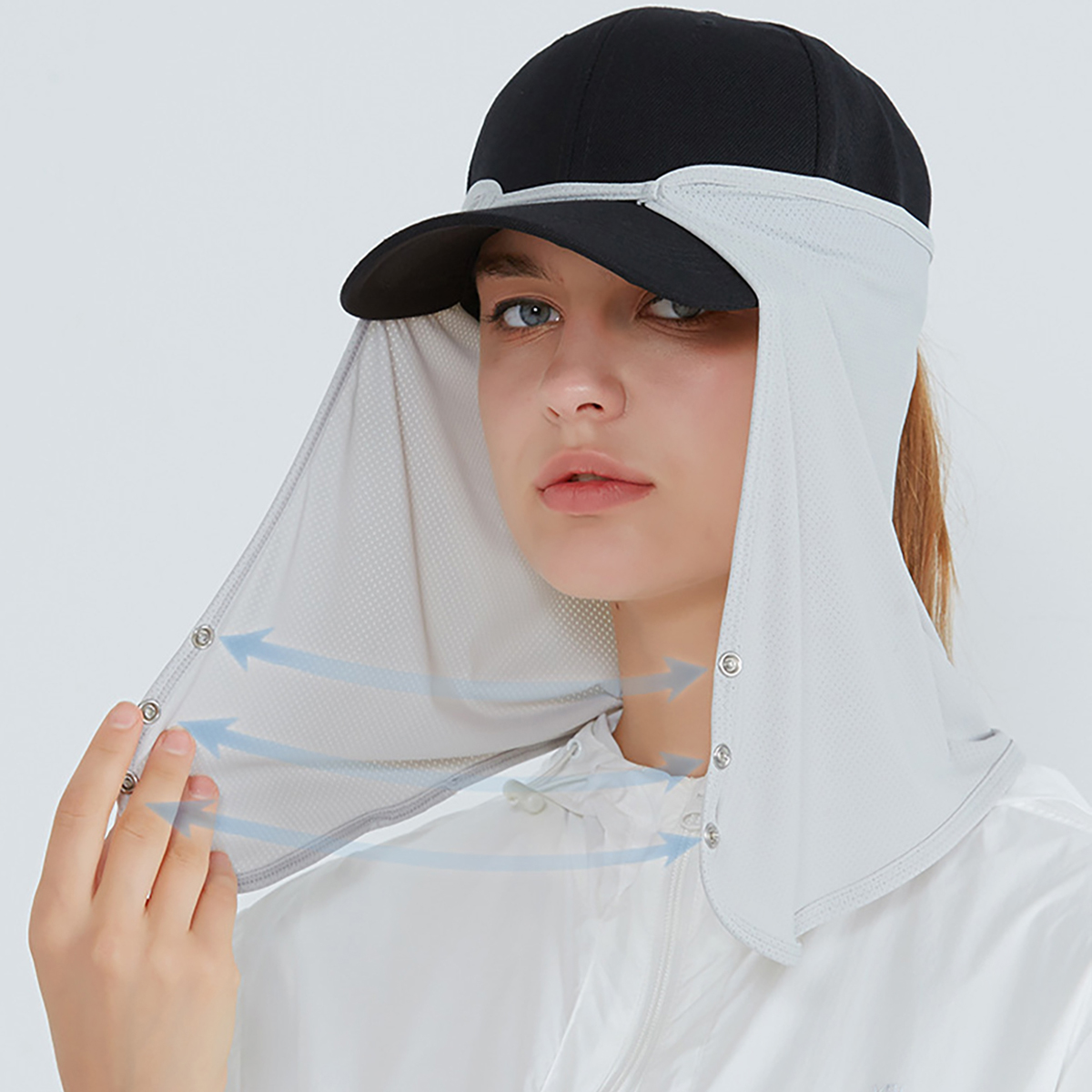 Snel drogende vismuts met gezi - Fishing Mask Sun Protection recensie en prijs