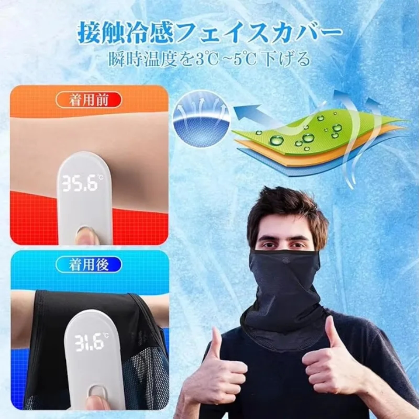 Goture UPF50+ UV-bescherming K - Fishing Mask Sun Protection recensie en prijs